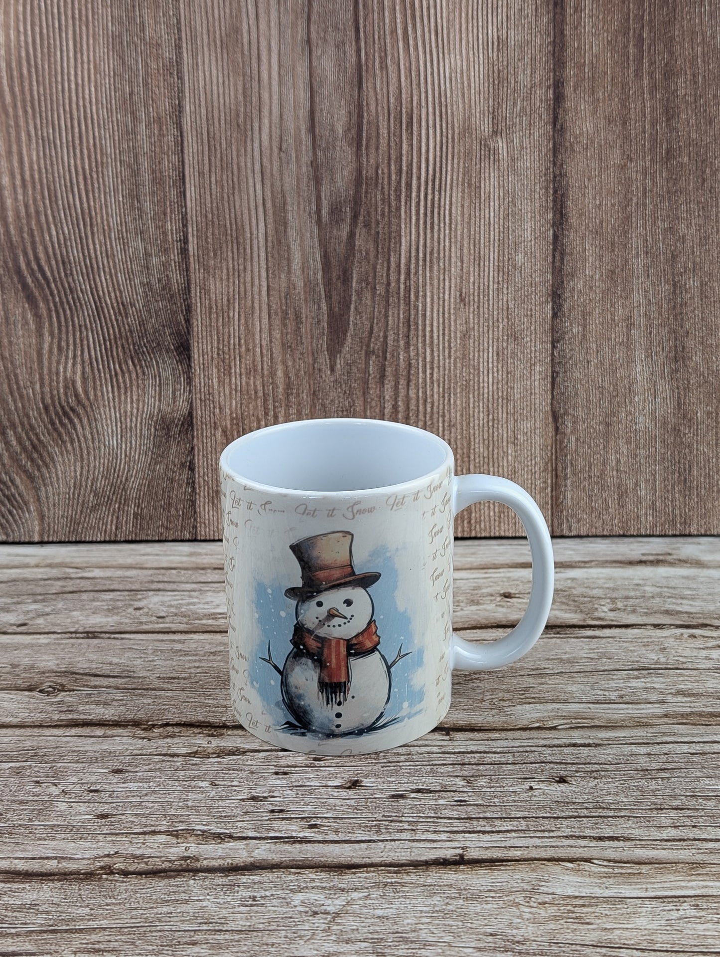 Snowman Ceramic White mug - A & C Creative Concoctions