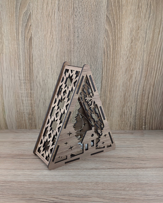 Christmas Wooden Light Boxes