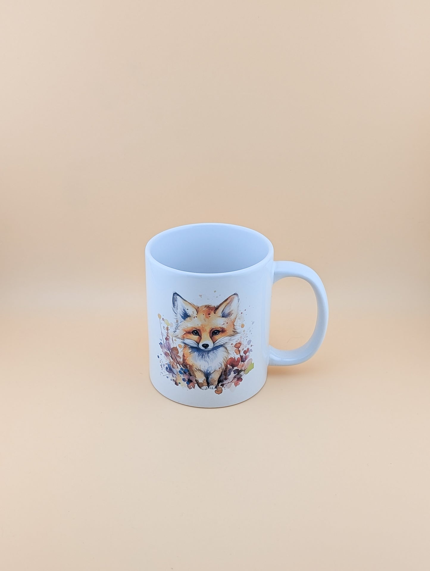 Watercolour Fox cup