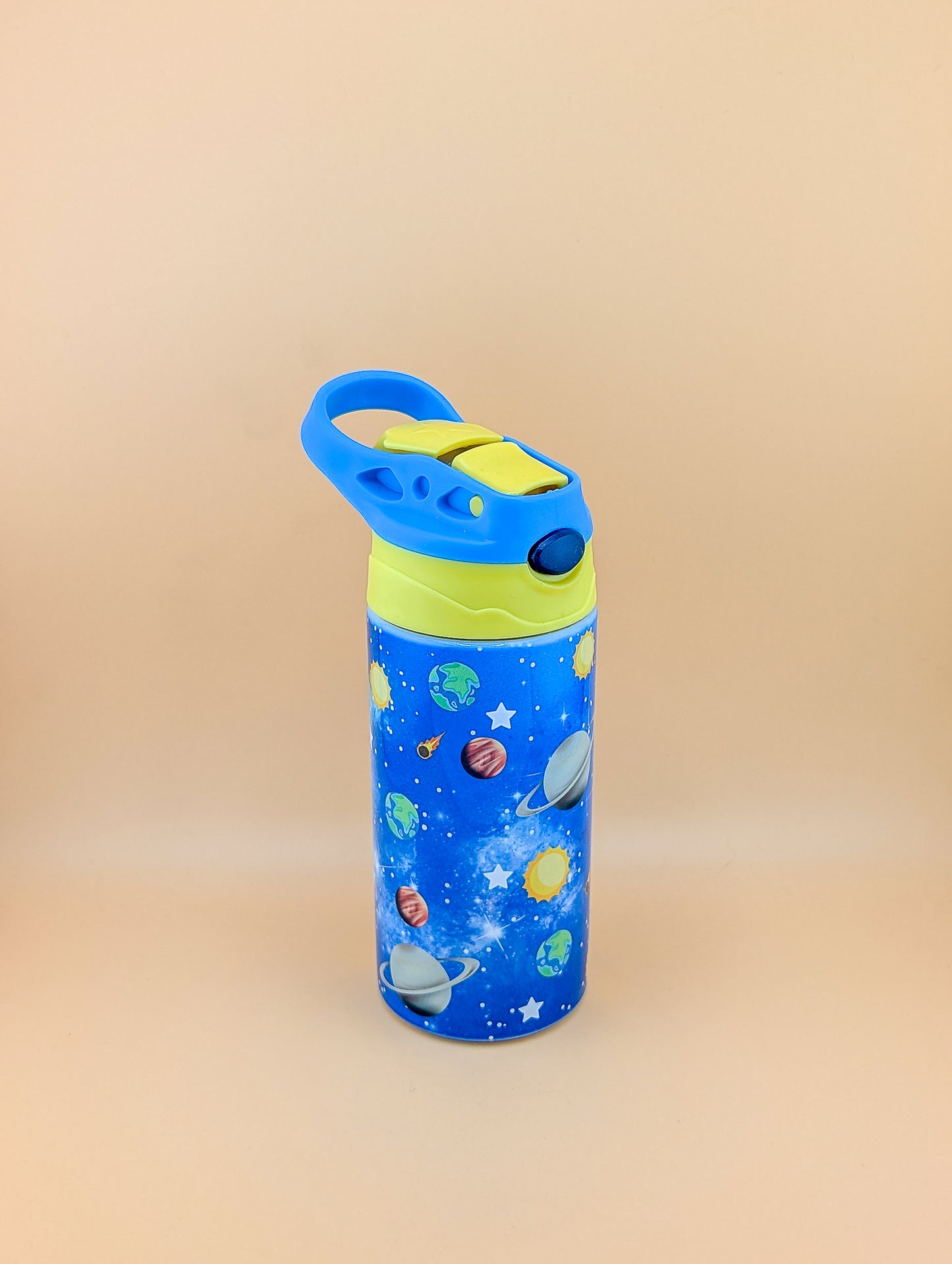 12oz Kids Flip Top with Planets design