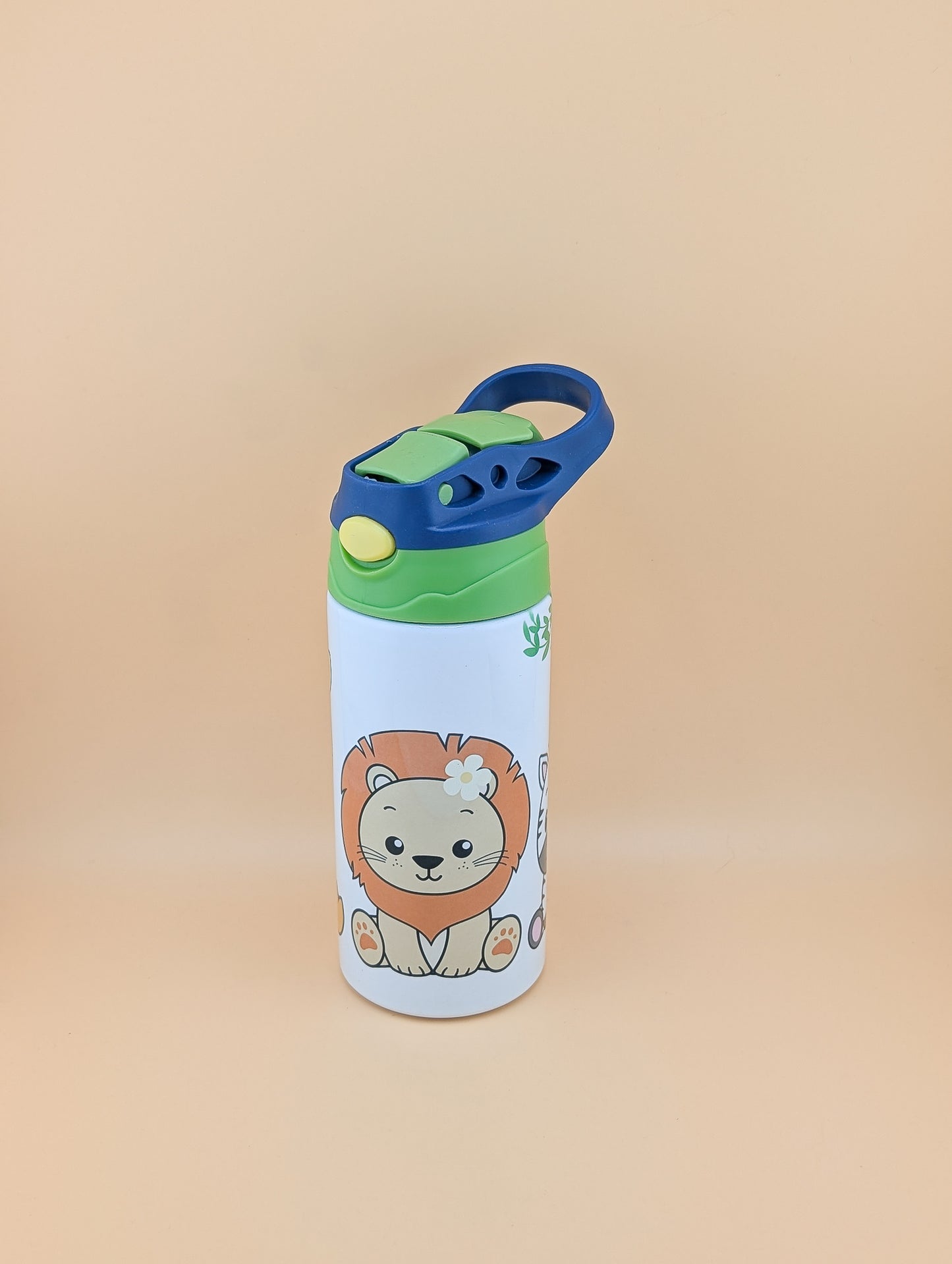 12oz Kids Flip Top with Zoo Animals