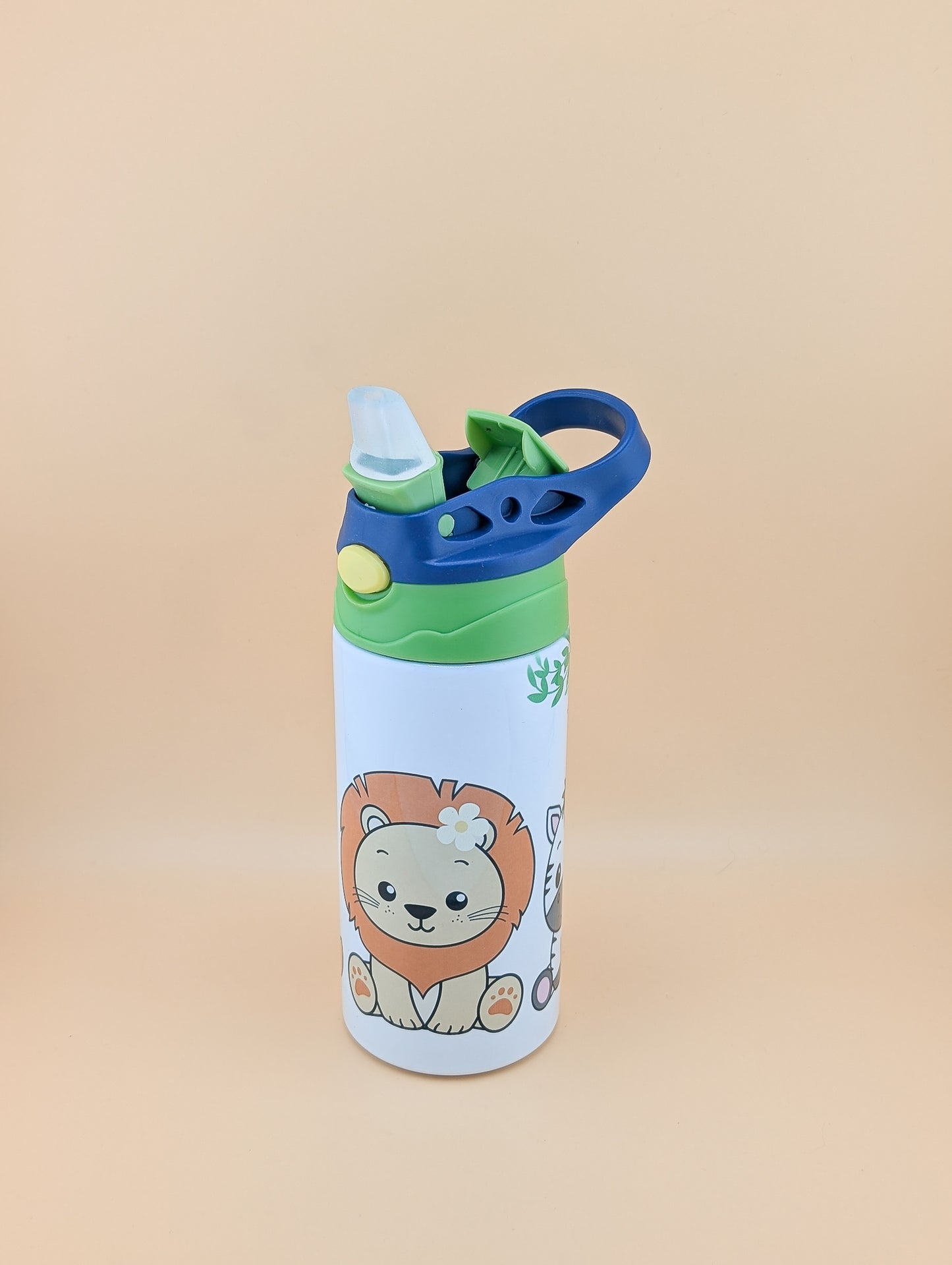 12oz Kids Flip Top with Zoo Animals