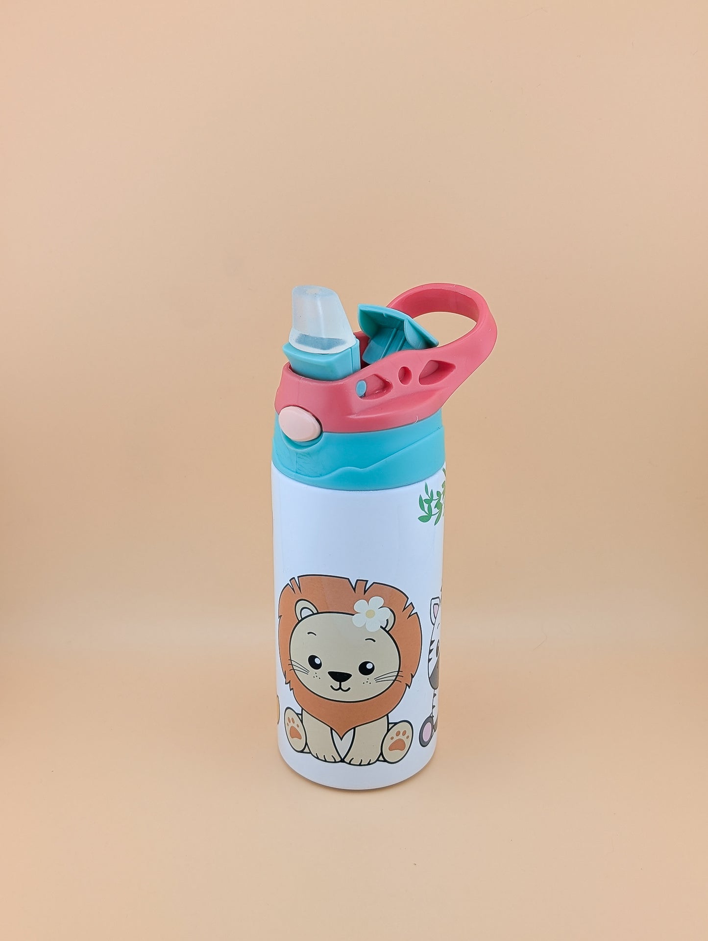 12oz Kids Flip Top with Zoo Animals
