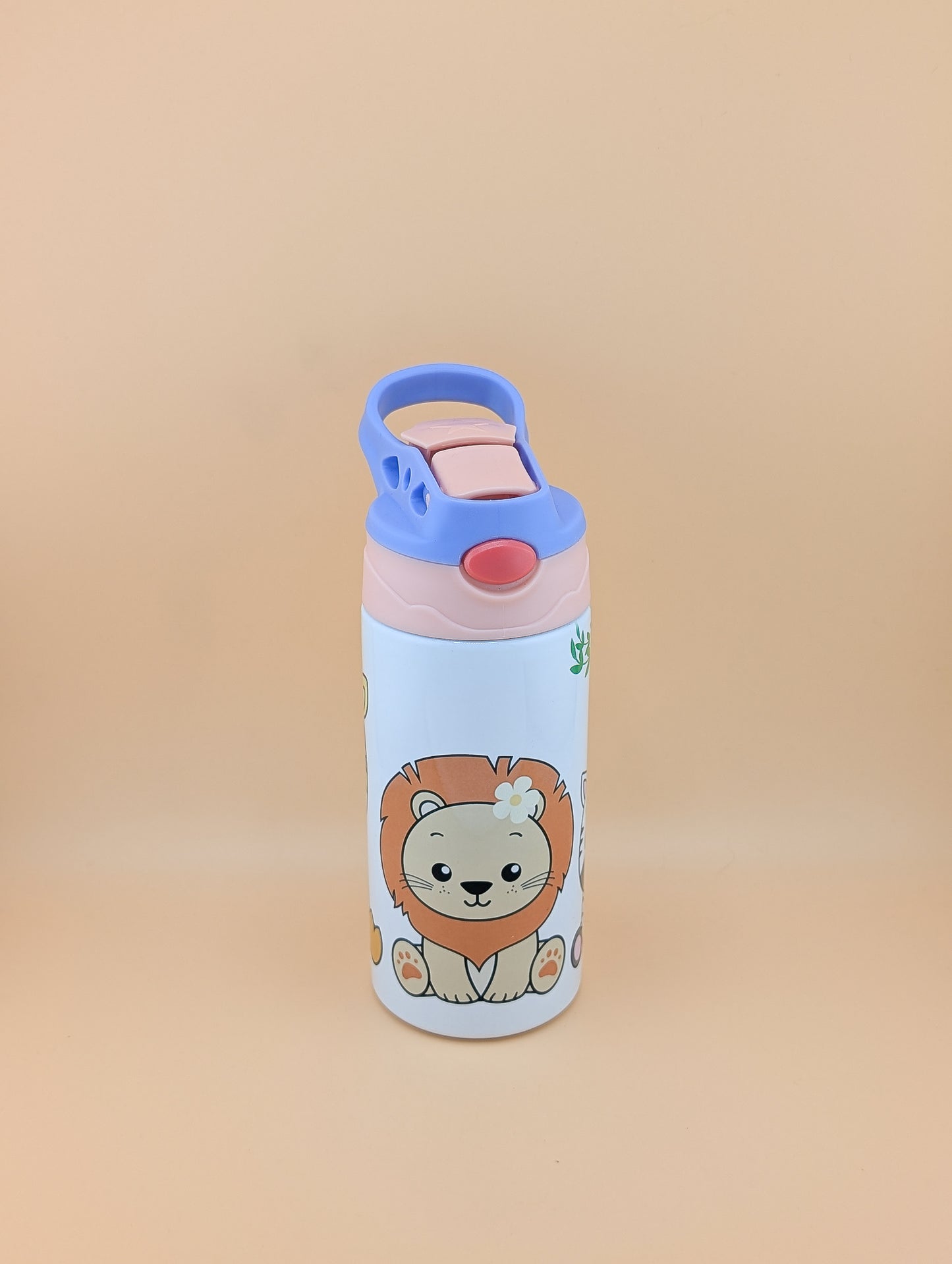12oz Kids Flip Top with Zoo Animals