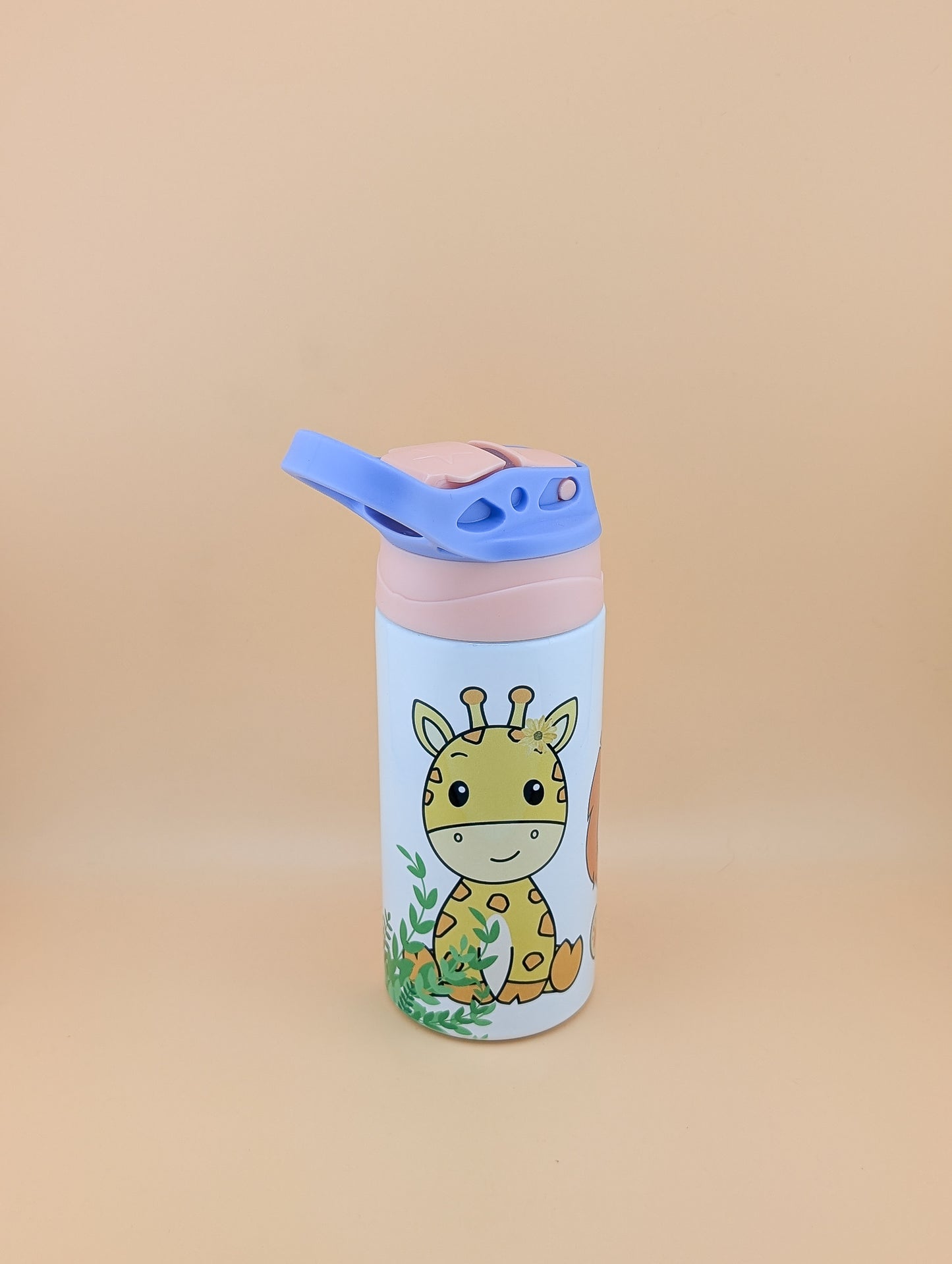 12oz Kids Flip Top with Zoo Animals