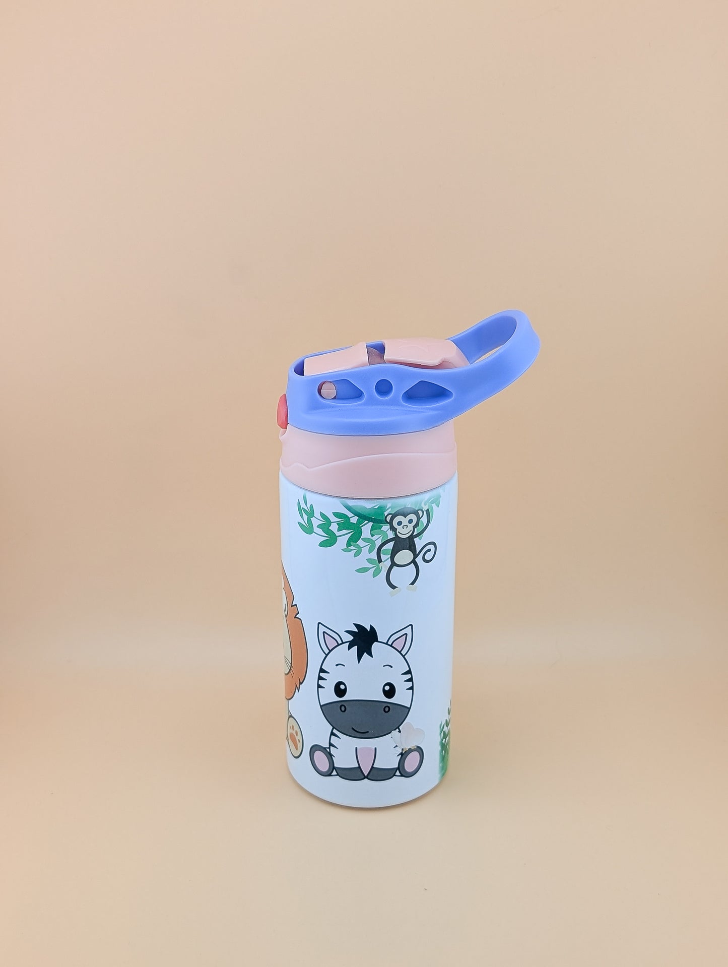12oz Kids Flip Top with Zoo Animals