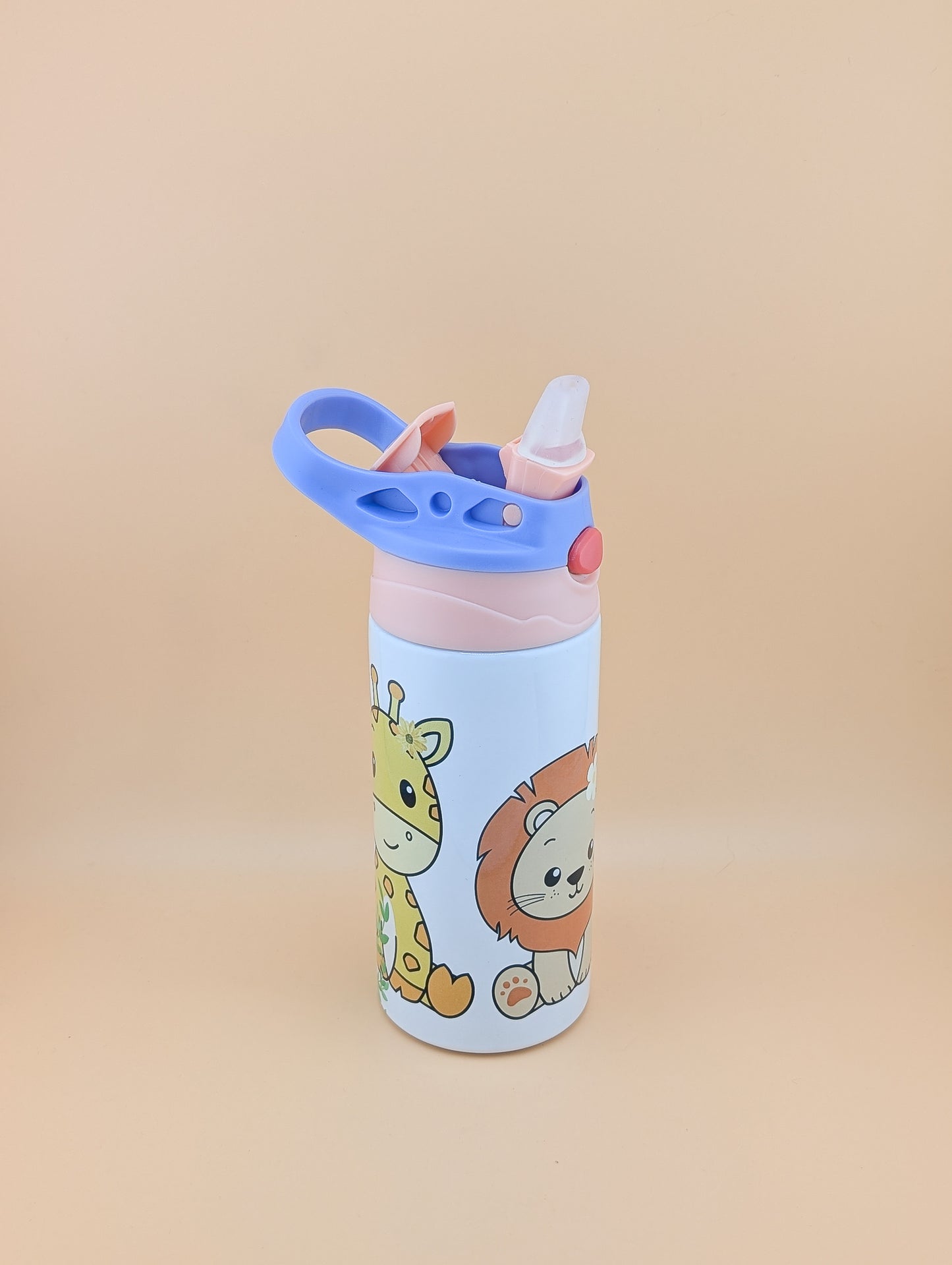 12oz Kids Flip Top with Zoo Animals