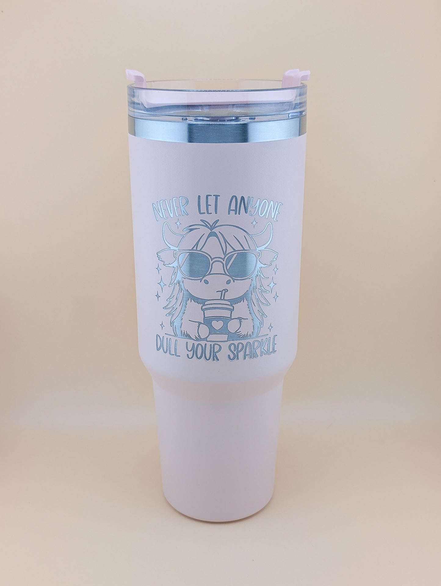 40oz Never Let Anyone Dull Your Sparkle Thermal Tumbler