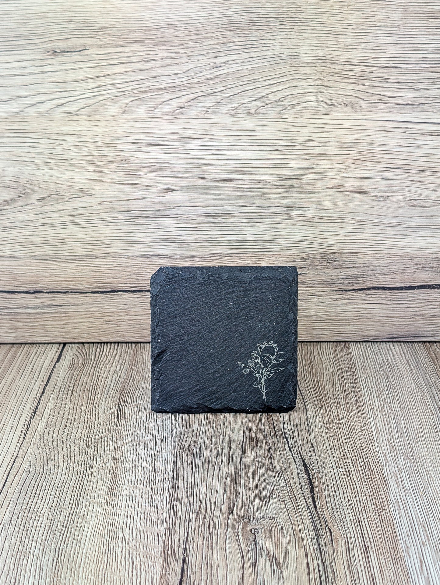 Slate Placemat & Coaster Set Floral