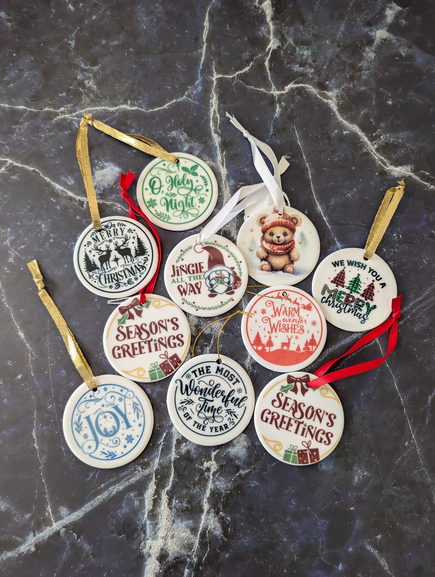 Ceramic Christmas decorations - A & C Creative Concoctions