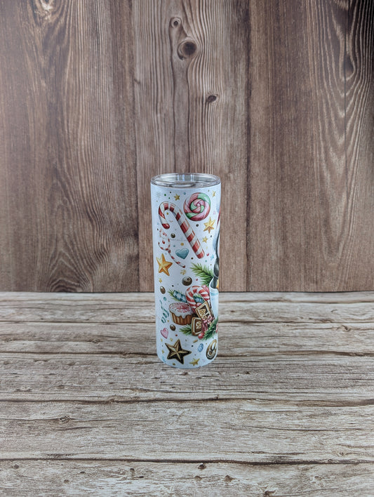 20oz slimline tumblers - Festive penguin design - A & C Creative Concoctions