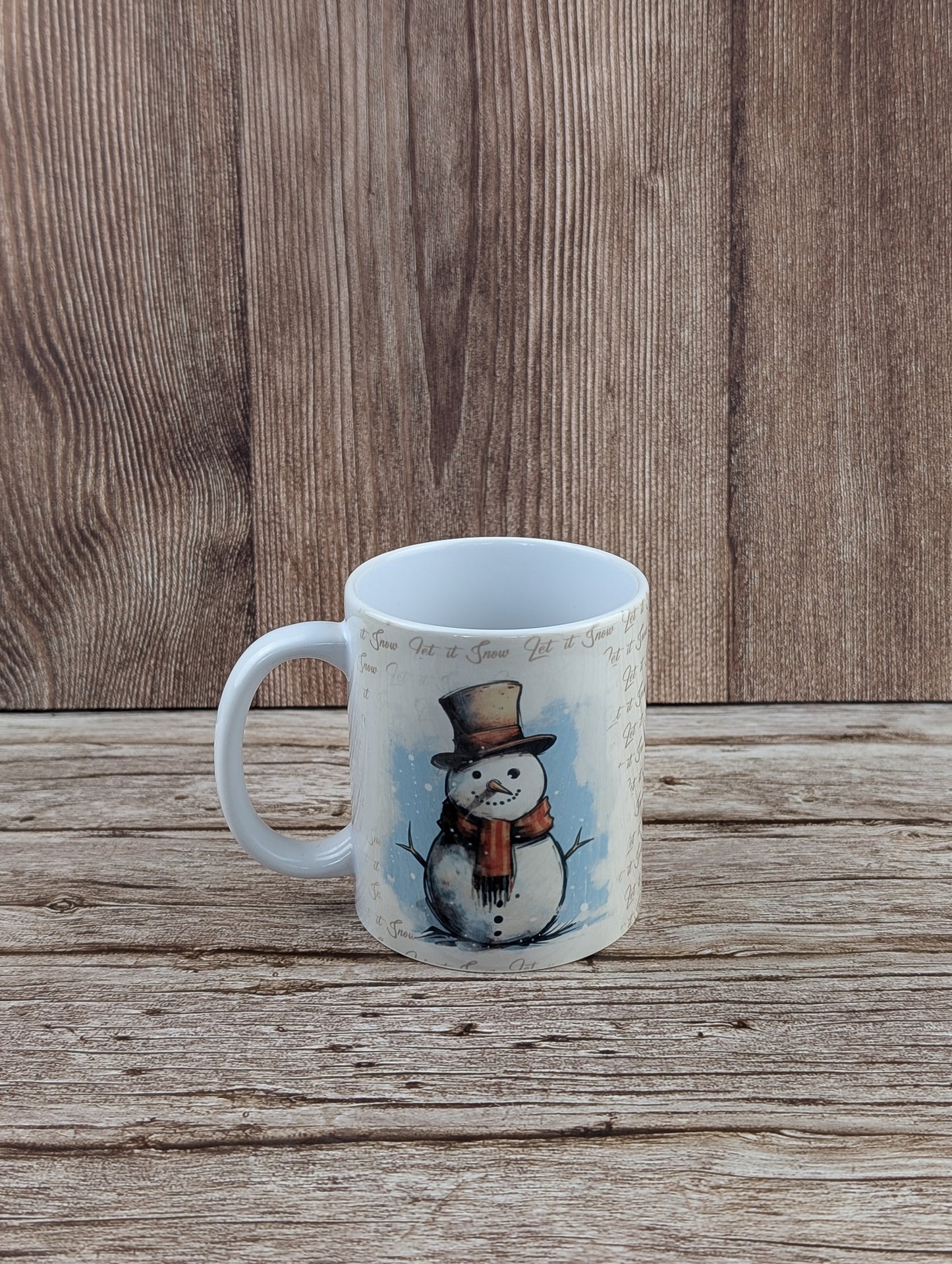 Snowman Ceramic White mug - A & C Creative Concoctions