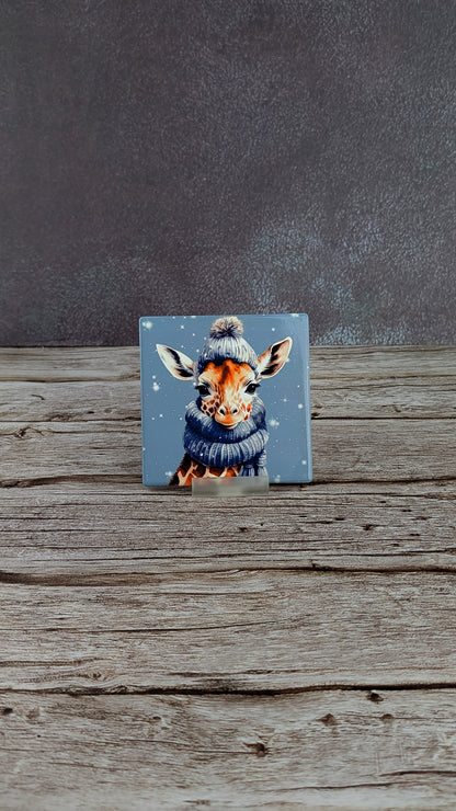 Christmas animal Ceramic Coasters - A & C Creative Concoctions