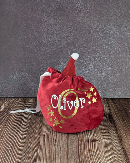 Velvet sweet / small gift bags - personalised