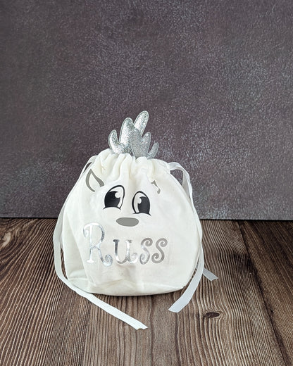 Velvet sweet / small gift bags - personalised