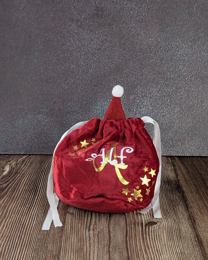 Velvet sweet / small gift bags - personalised