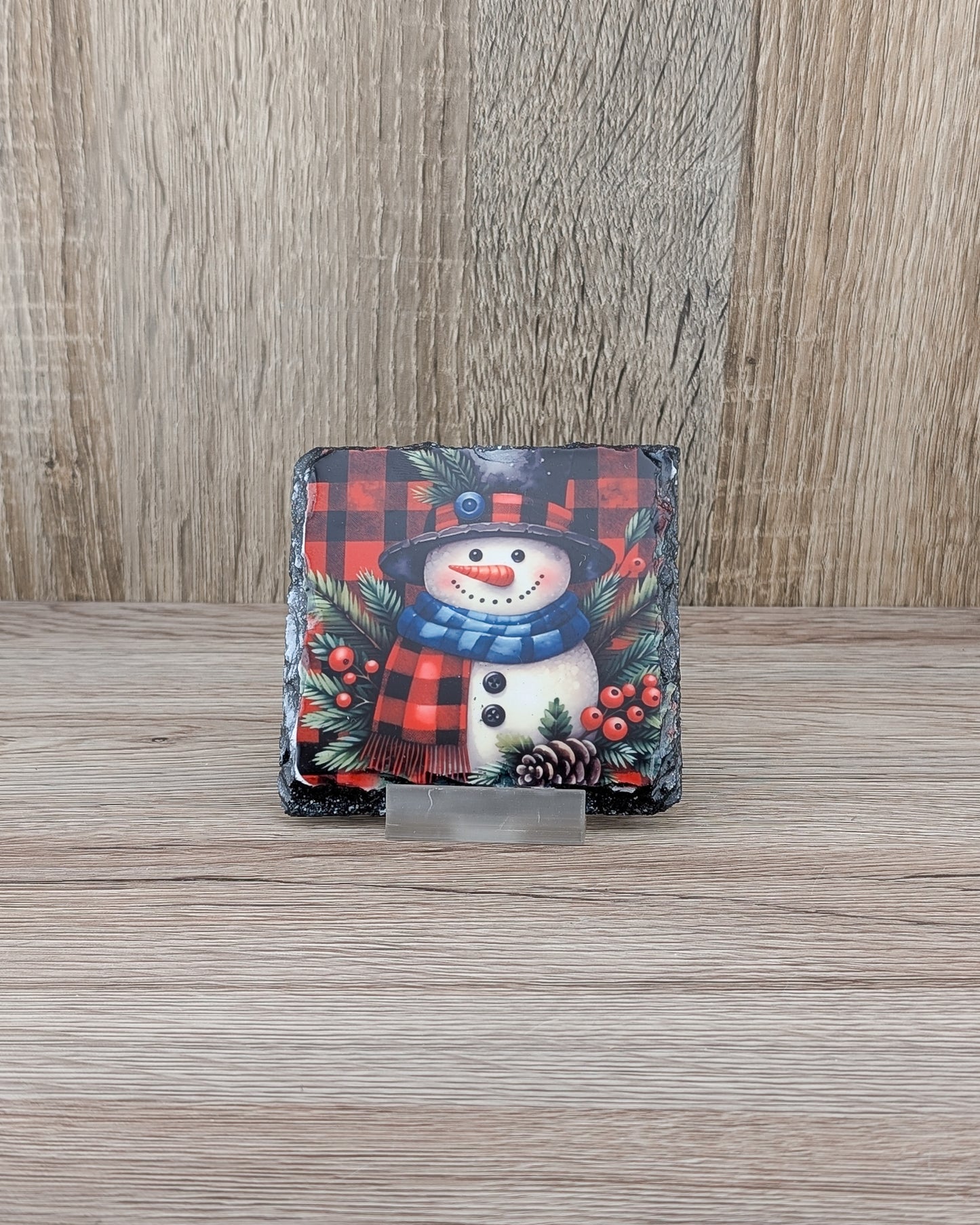 Snowman Slate Coaster