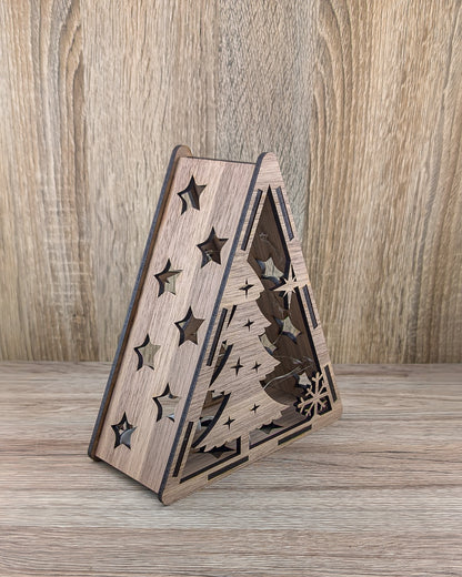 Christmas Wooden Light Boxes