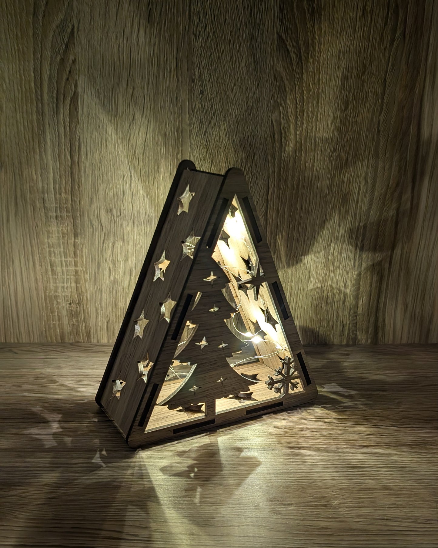 Christmas Wooden Light Boxes