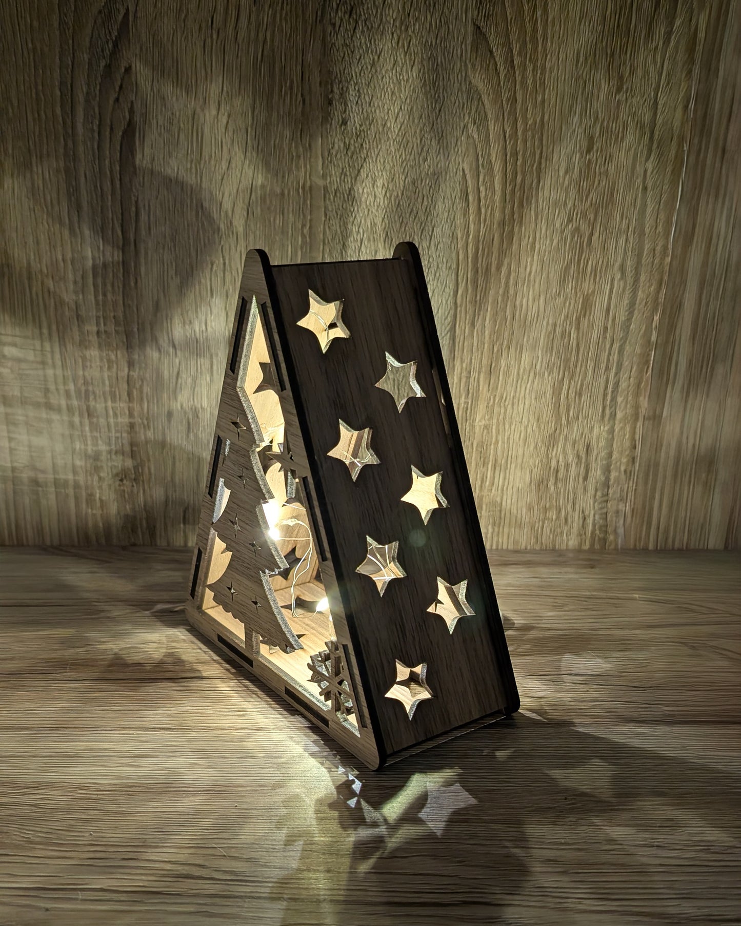 Christmas Wooden Light Boxes