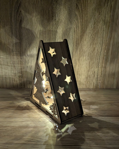 Christmas Wooden Light Boxes