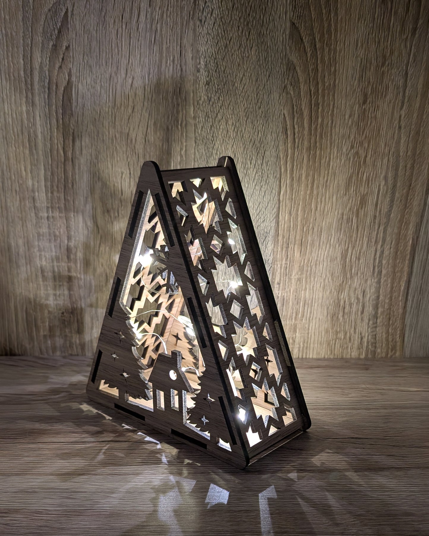 Christmas Wooden Light Boxes