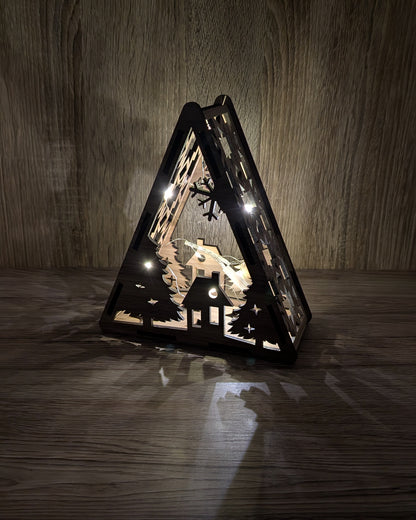 Christmas Wooden Light Boxes