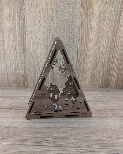 Christmas Wooden Light Boxes