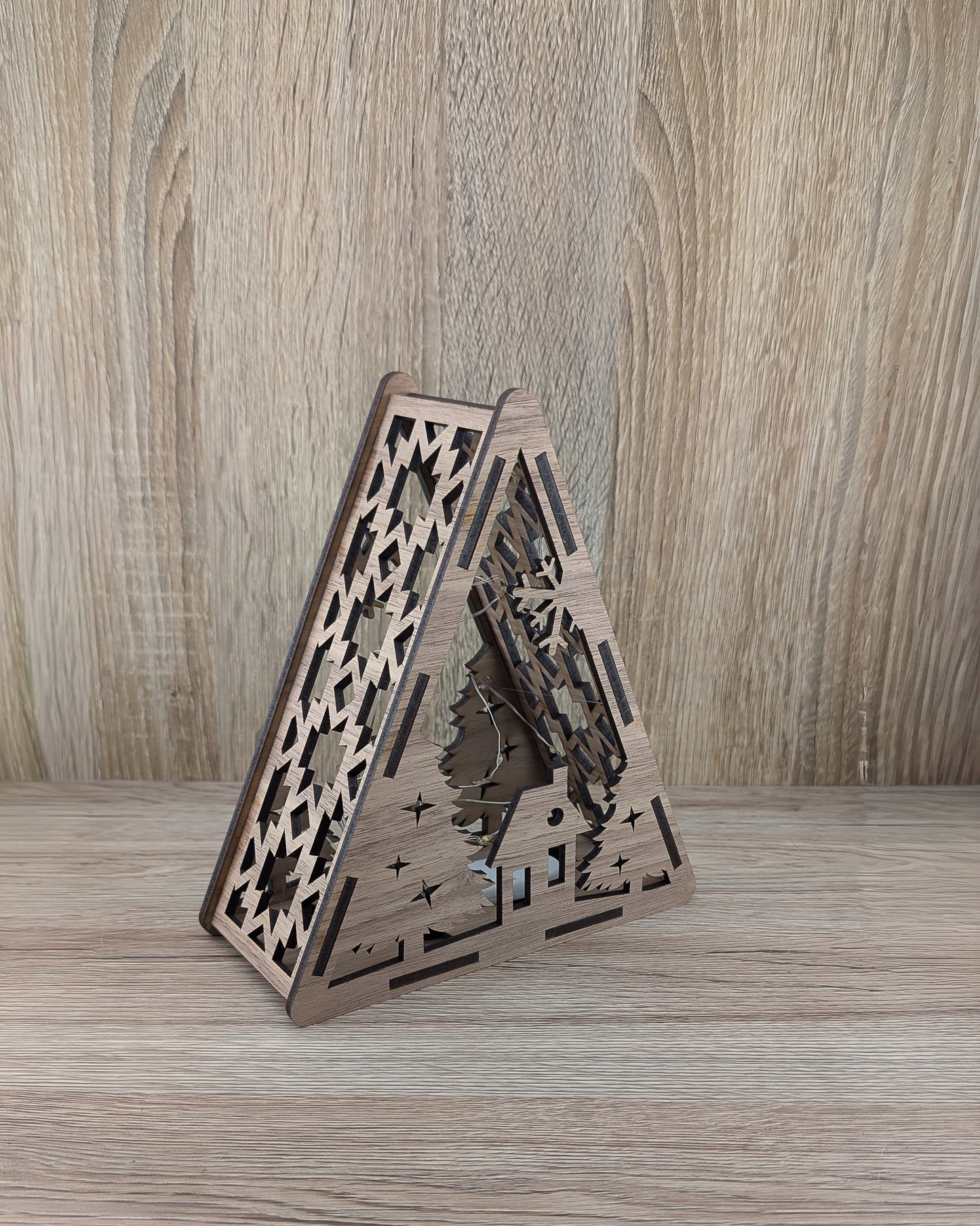 Christmas Wooden Light Boxes