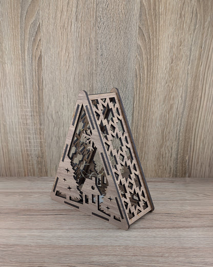 Christmas Wooden Light Boxes