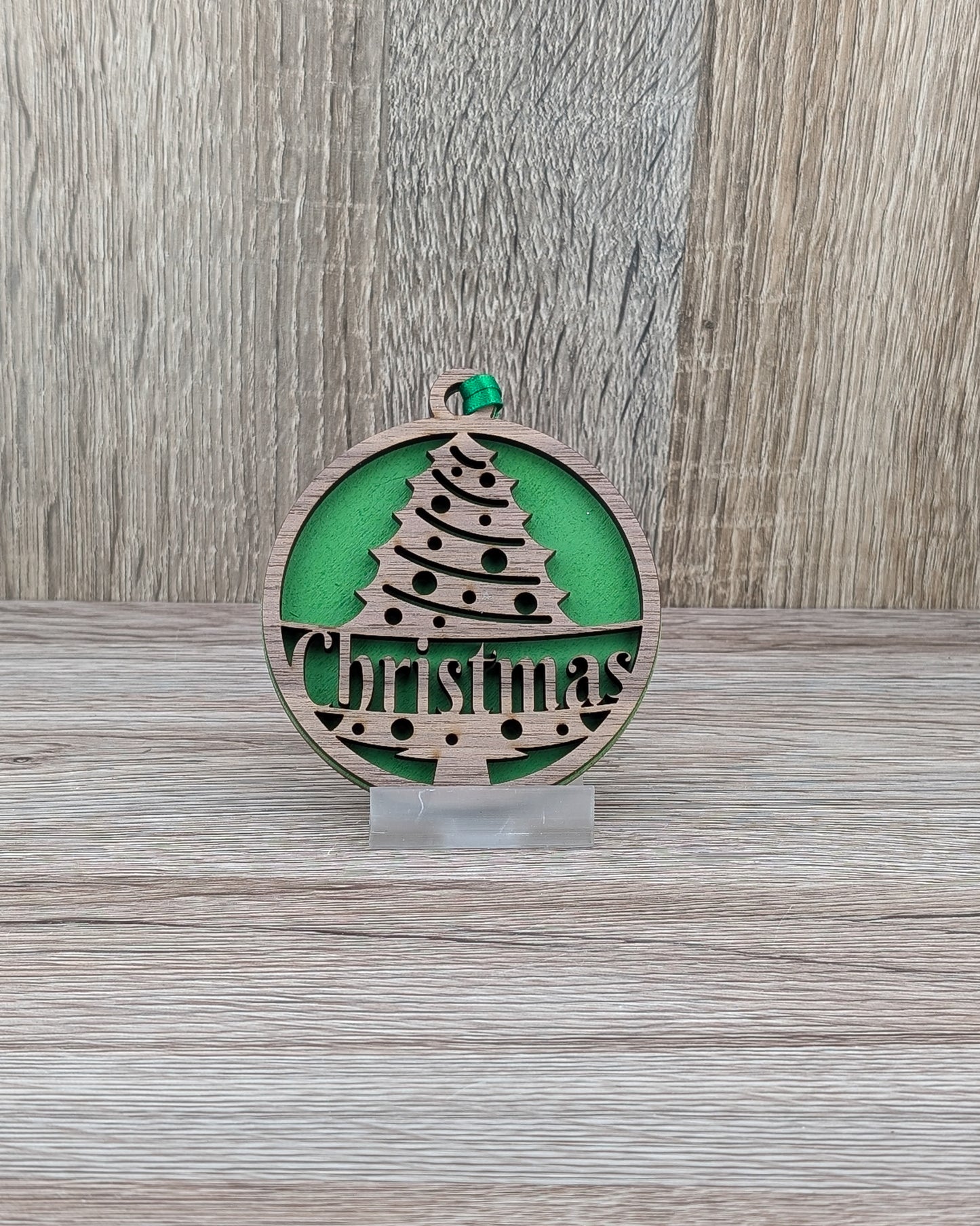 Christmas 2D Wooden Tree Decorations