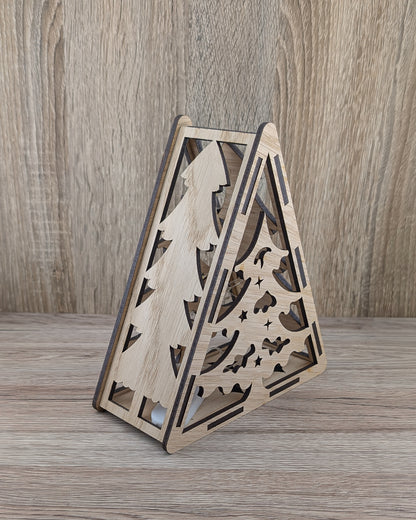 Christmas Wooden Light Boxes