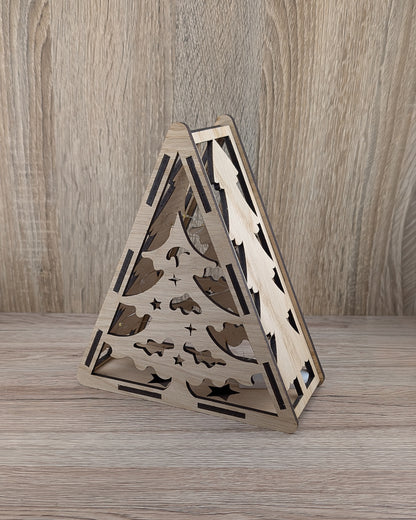 Christmas Wooden Light Boxes