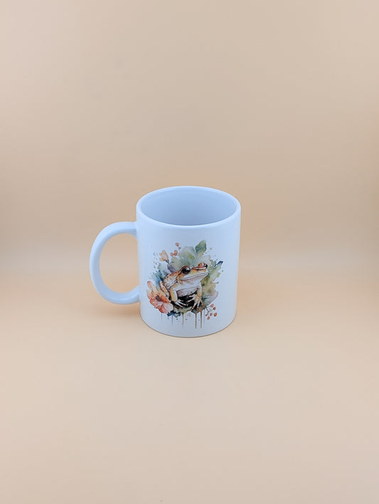 Watercolour Frog Cup