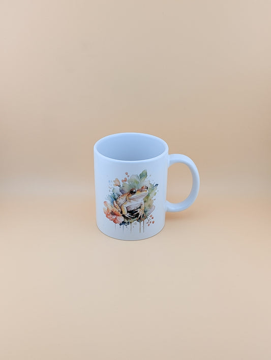Watercolour Frog Cup