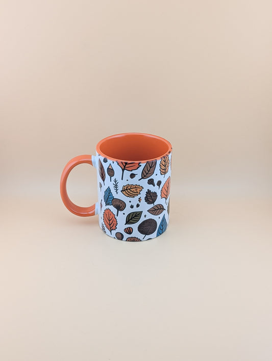 Autumn leaf cup