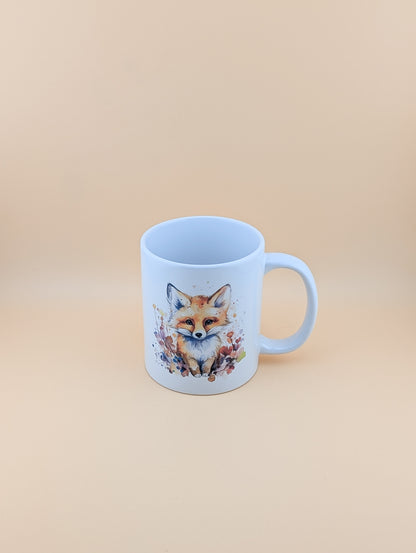 Watercolour Fox cup