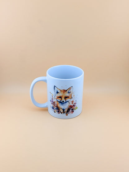 Watercolour Fox cup