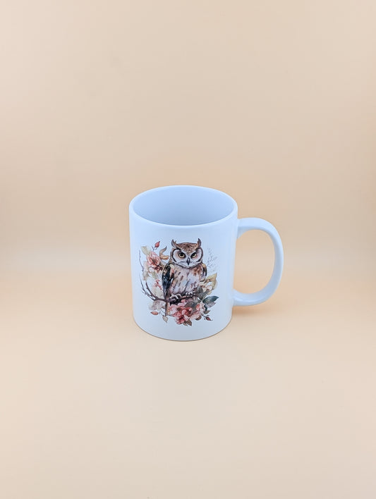 Watercolour Owl Cup