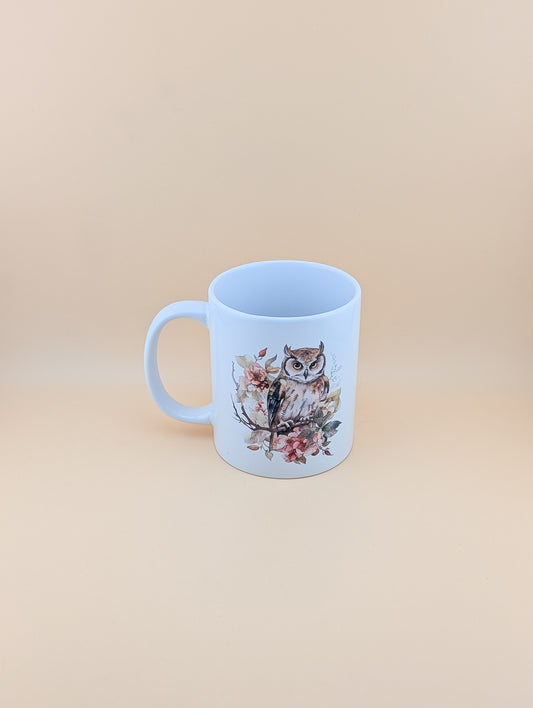 Watercolour Owl Cup