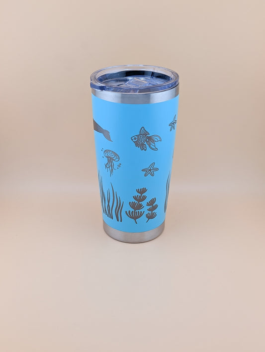 Sea Life wrap 20oz Thermal Tumbler