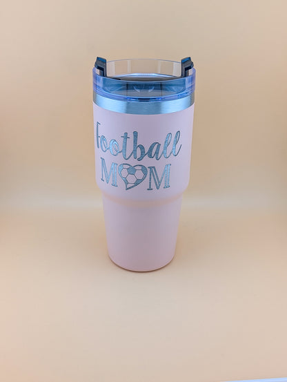 Football Mum 20oz Thermal Tumblers with Handle