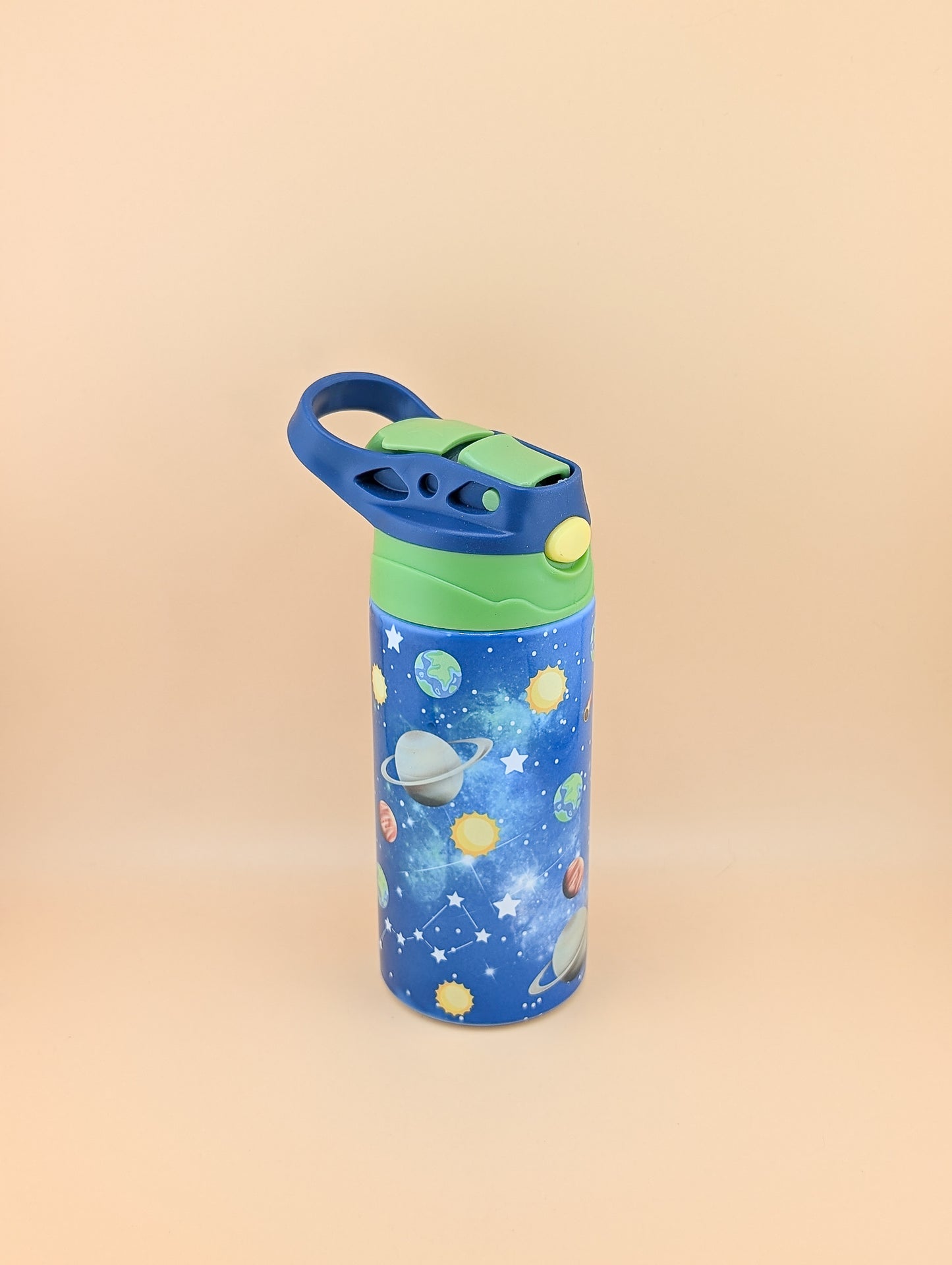 12oz Kids Flip Top with Planets design