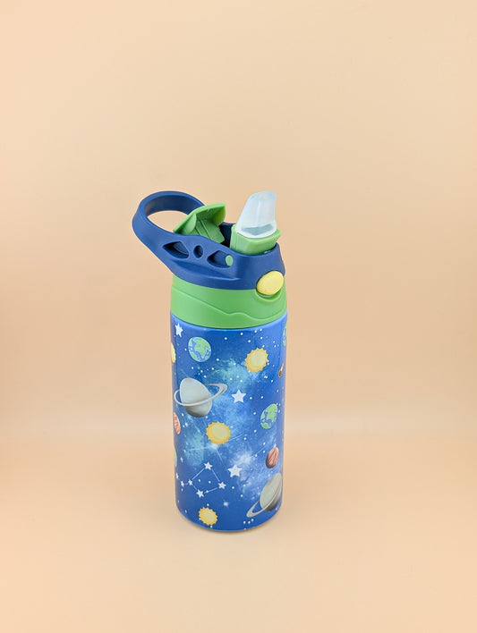12oz Kids Flip Top with Planets design