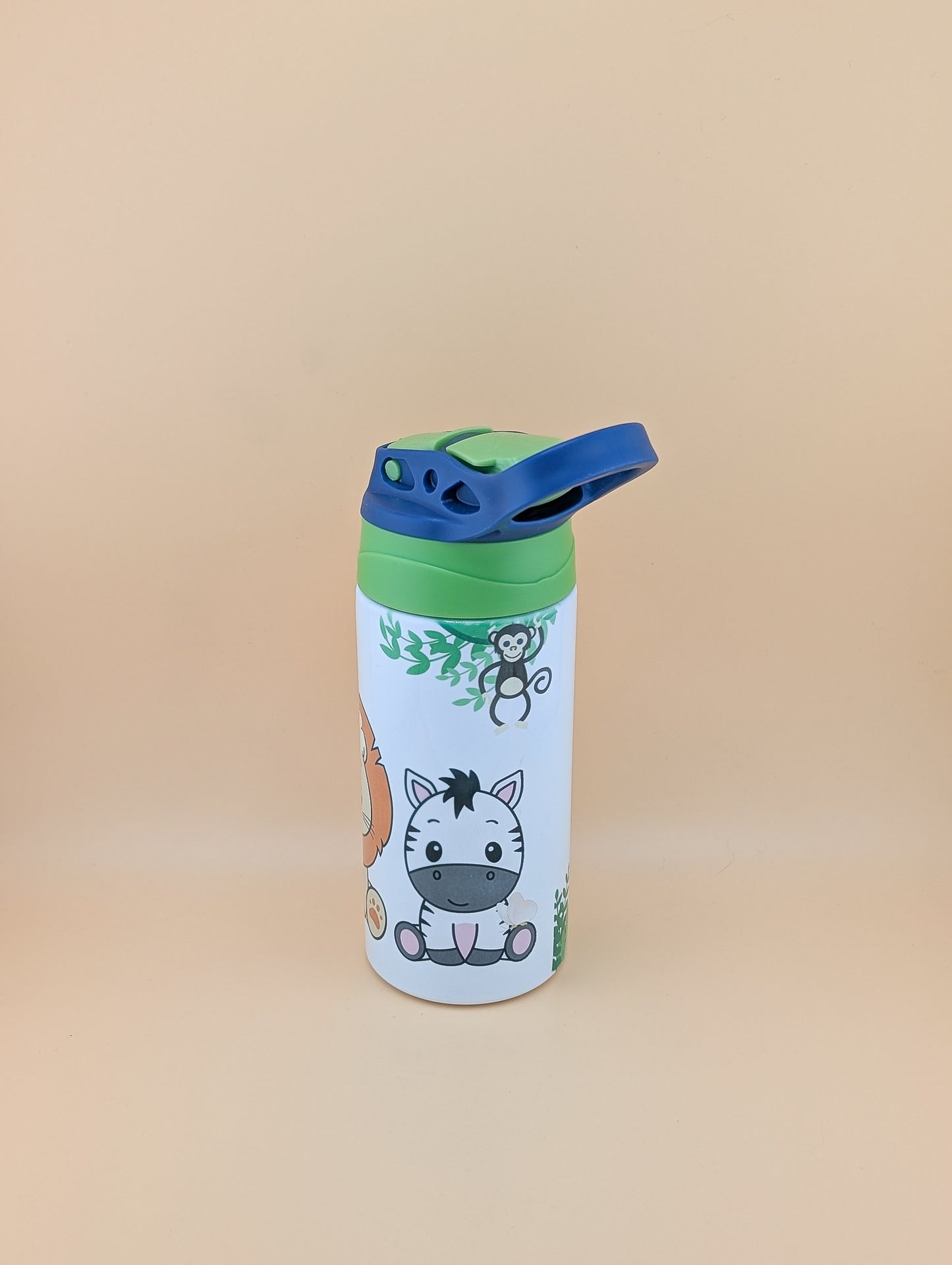 12oz Kids Flip Top with Zoo Animals