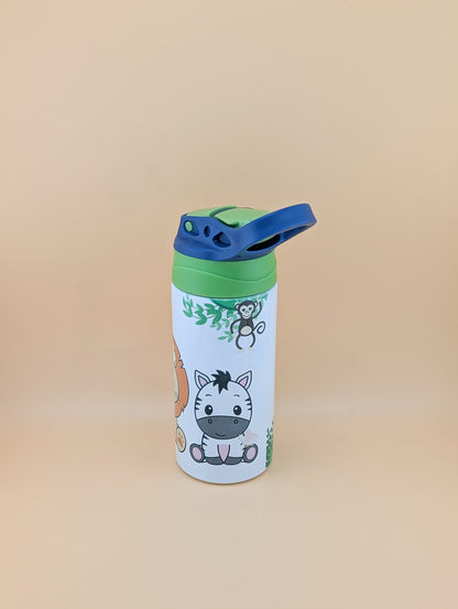 12oz Kids Flip Top with Zoo Animals