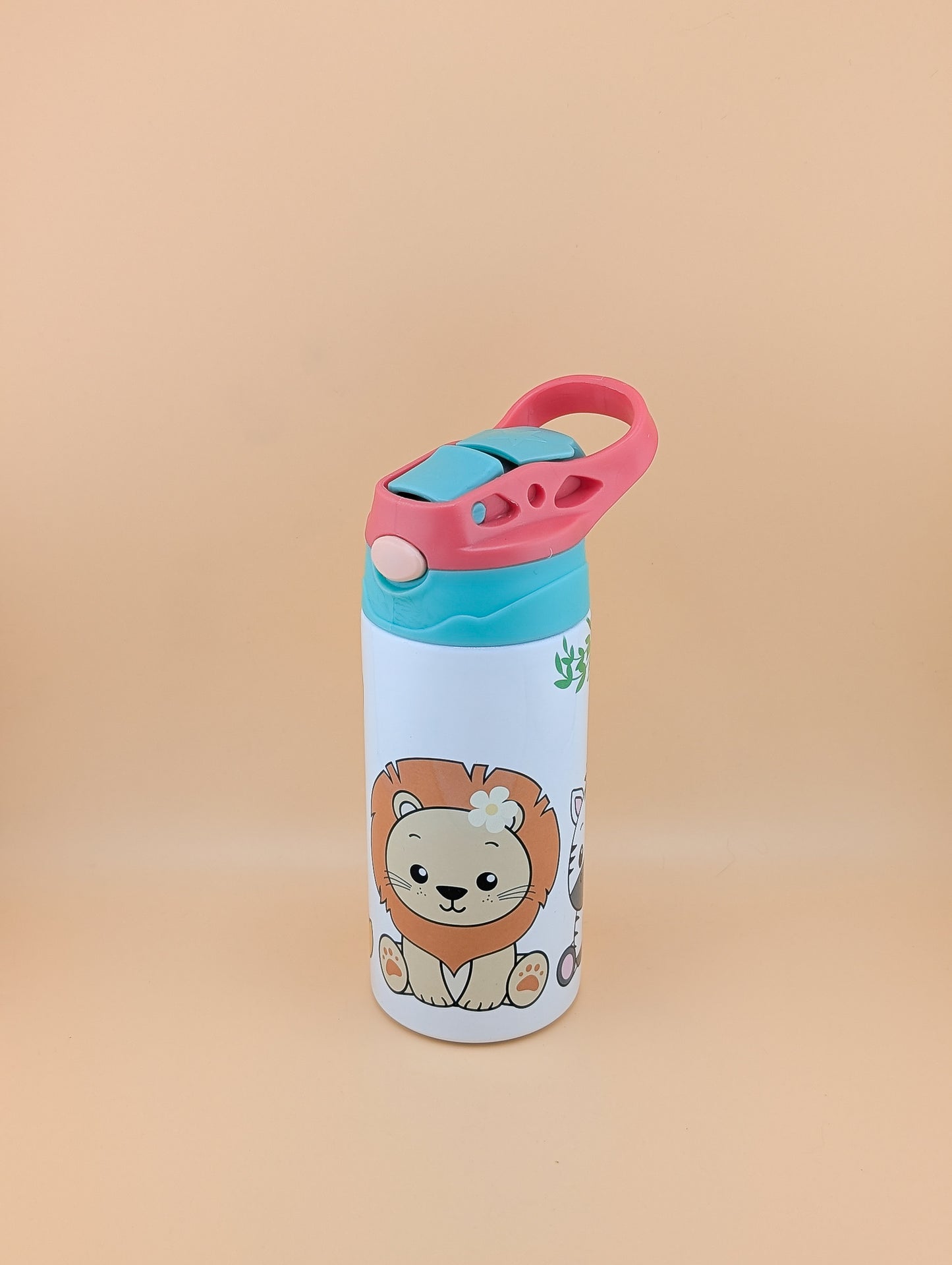 12oz Kids Flip Top with Zoo Animals