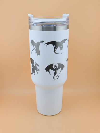 40oz Dragon wrap Thermal Tumbler