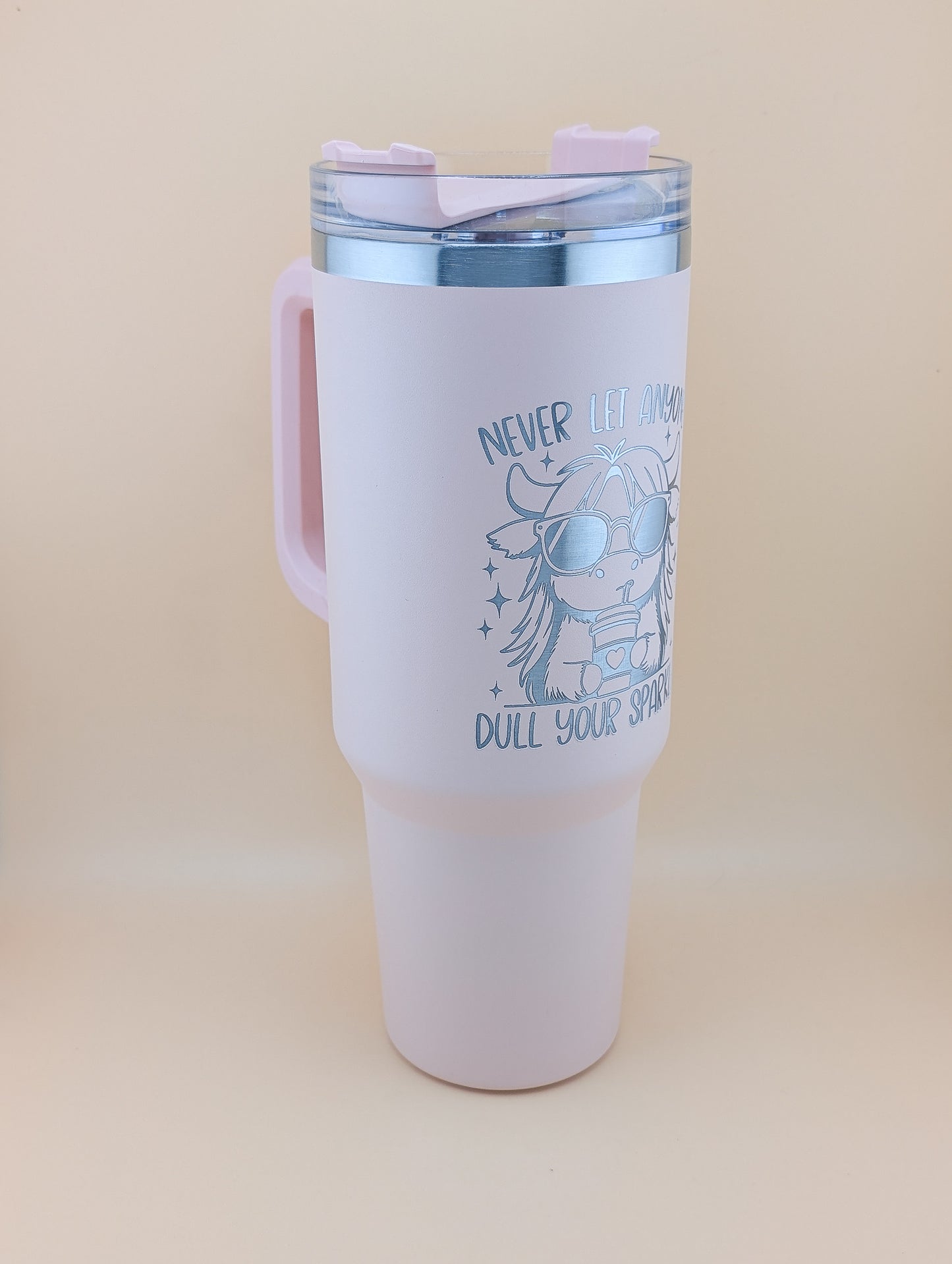40oz Never Let Anyone Dull Your Sparkle Thermal Tumbler