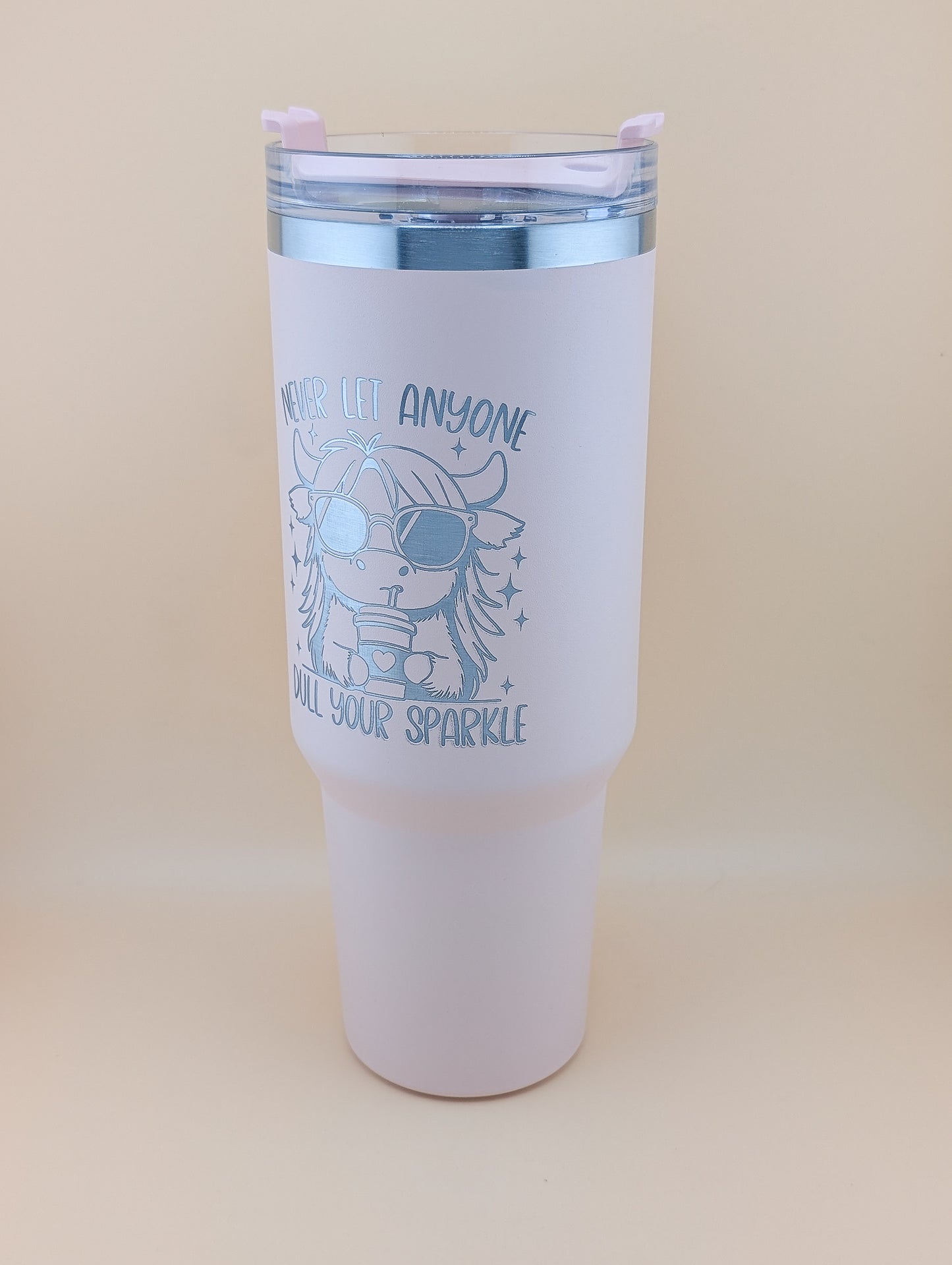 40oz Never Let Anyone Dull Your Sparkle Thermal Tumbler